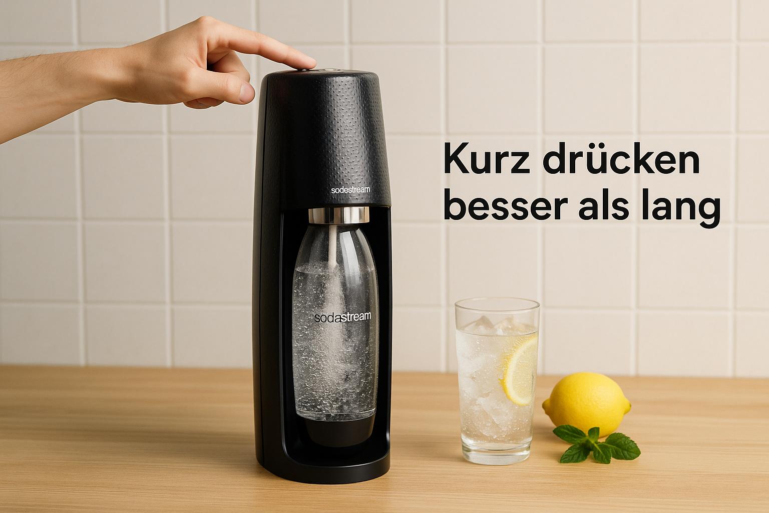 SodaStream Wassersprudler in Aktion