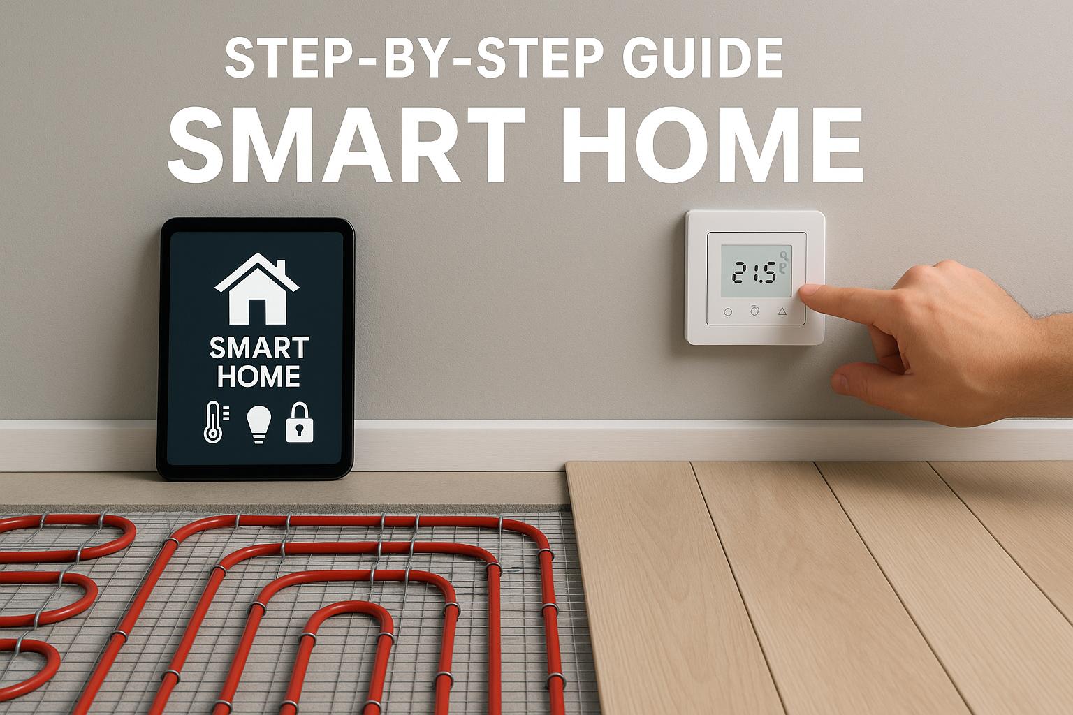 Montage eines smarten Thermostats für die Fußbodenheizung