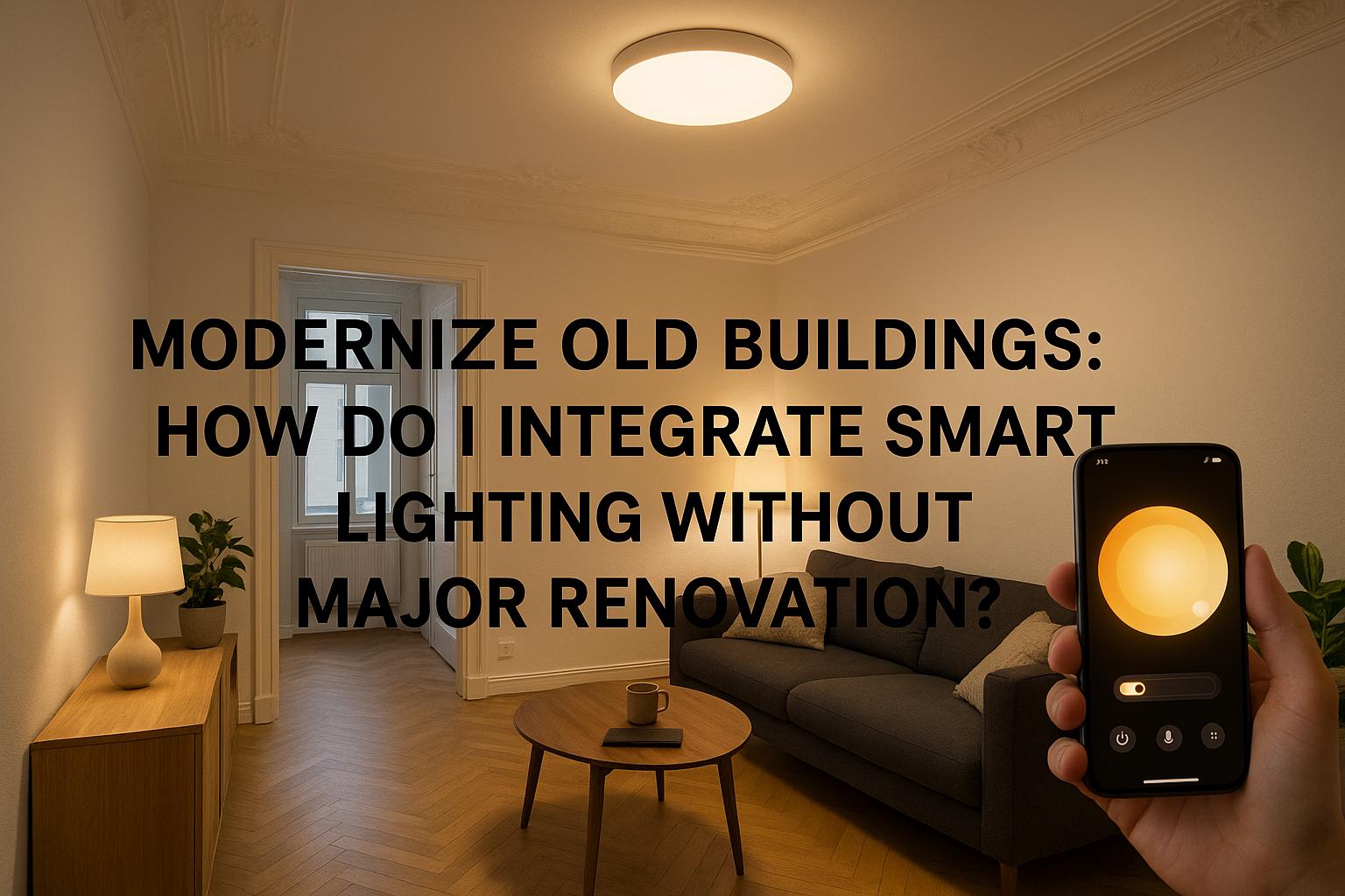 Smart lighting retrofit in an old apartment: switches, bulbs and sensors