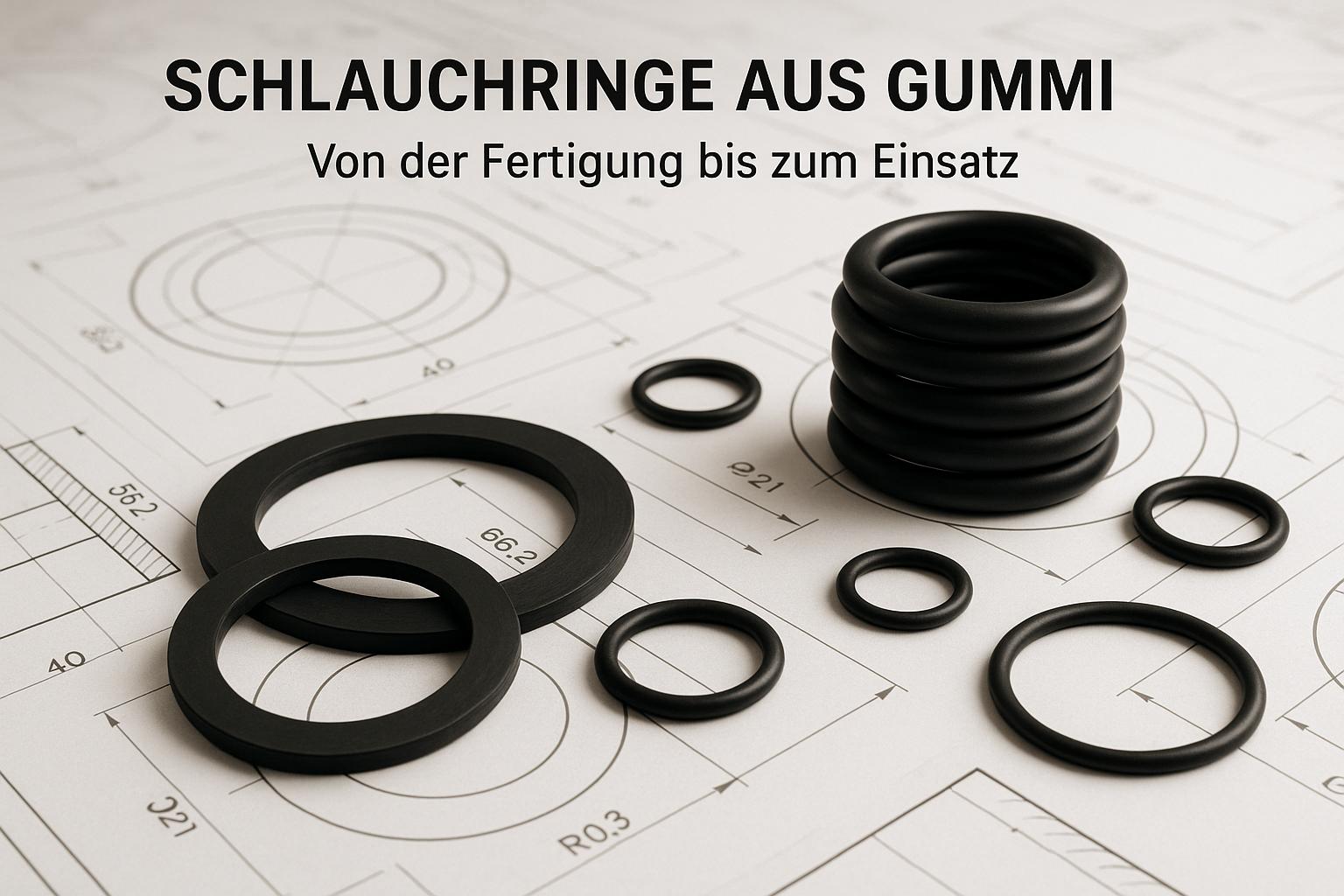 Schlauchringe aus Gummi: Grundlagen zu Flachdichtungen, Dichtungsringen und O‑Ringen