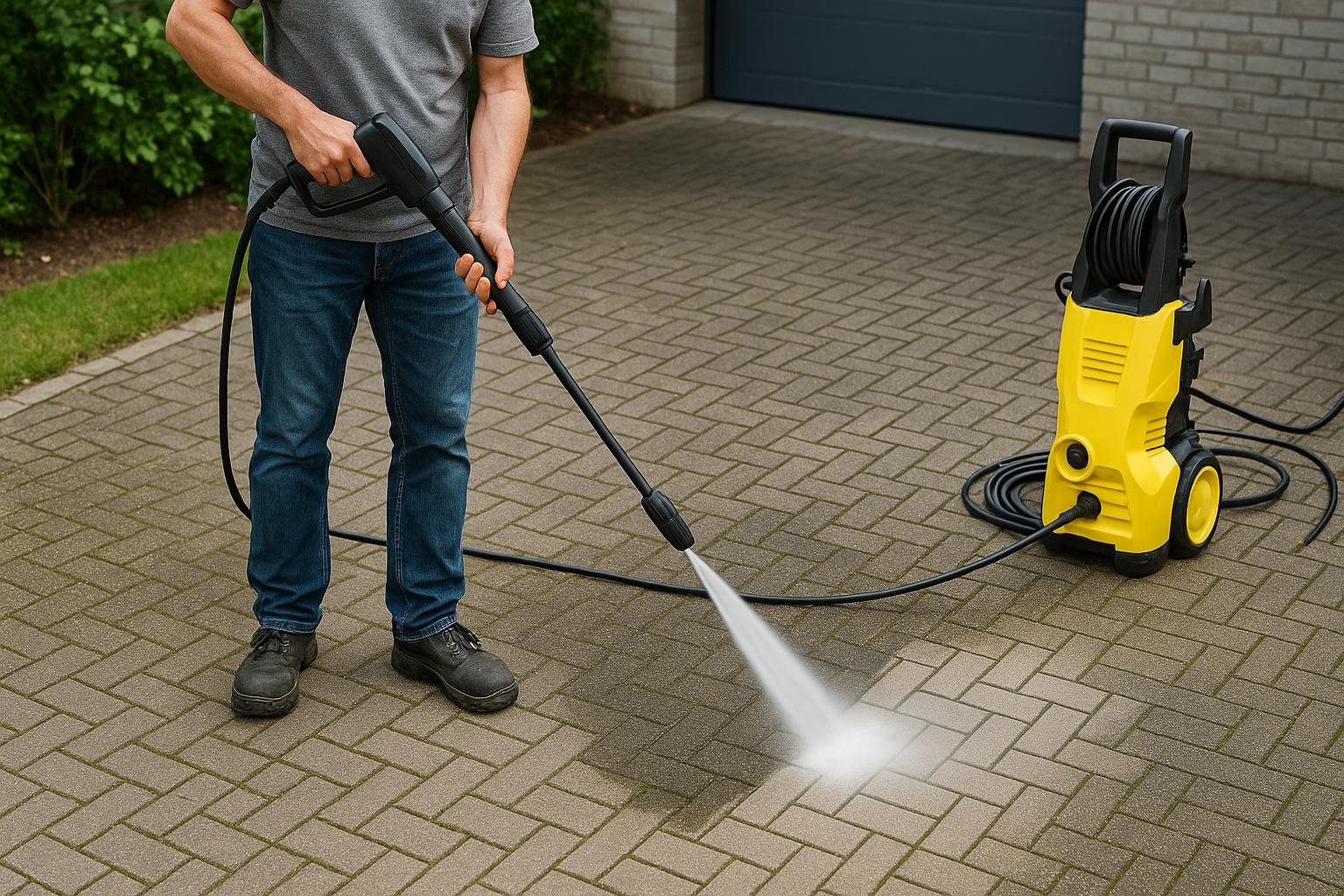 Saubere Einfahrt, sauberes Pflaster: So setzen Sie den Hochdruckreiniger richtig ein