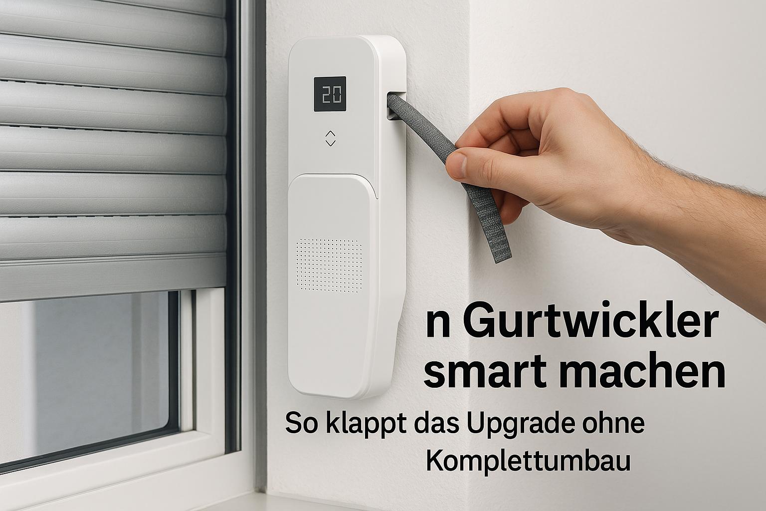 Smarter Gurtwickler zur Nachrüstung eines Rollladens