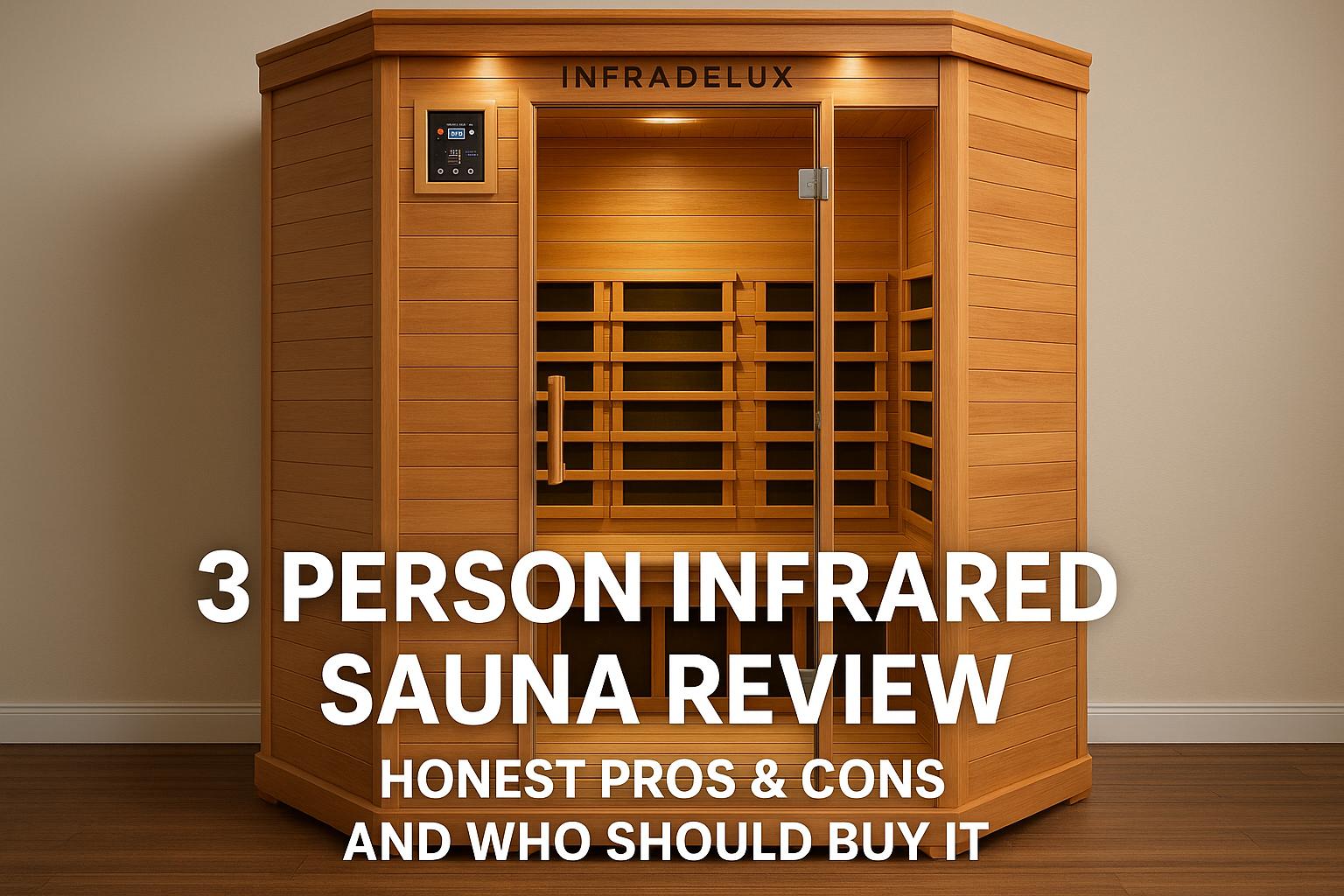 INFRADELUX 3 Person Infrared Sauna Review: Honest Pros, Cons, and Who Should Buy It