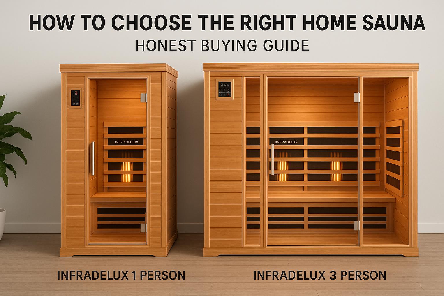 How to Choose the Right Home Sauna: Honest Buying Guide Featuring INFRADELUX 1 Person and 3 Person Models