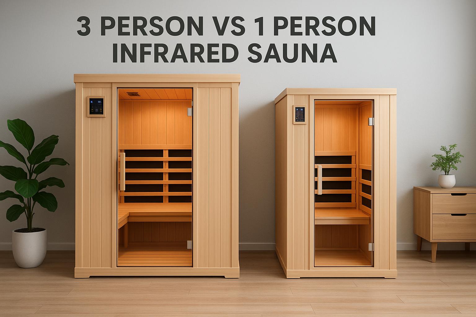 INFRADELUX 3 Person vs 1 Person Infrared Sauna: Which One Is Better for Your Home?