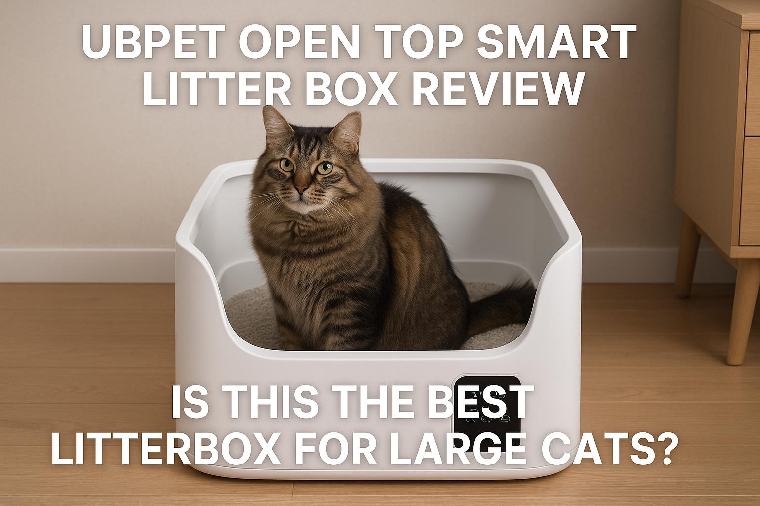 UBPET Open Top Smart Litter Box Review: Is This the Best Litter Box for Large Cats?