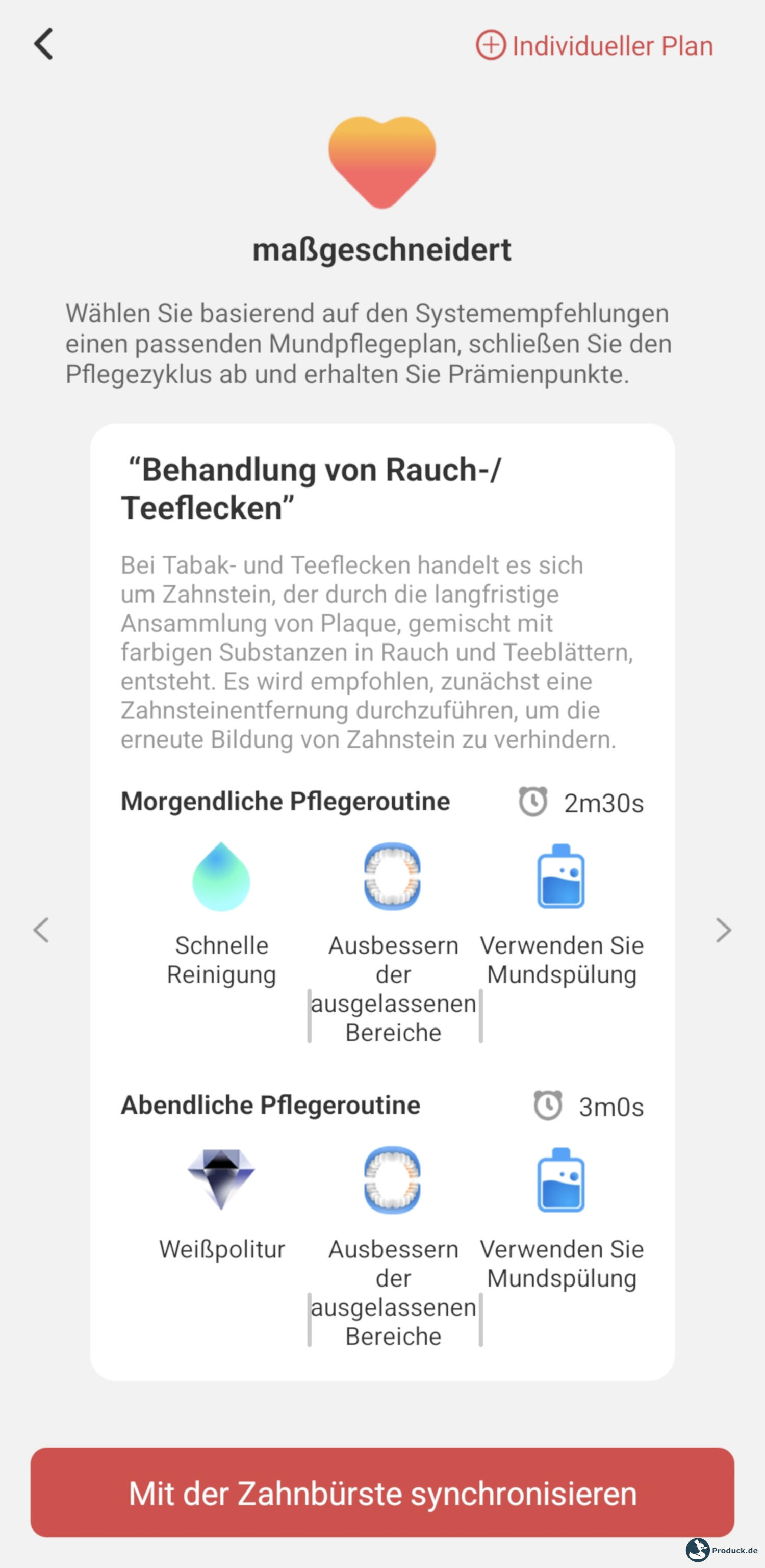 Oclean X Pro 20 S Test App Screenshot
